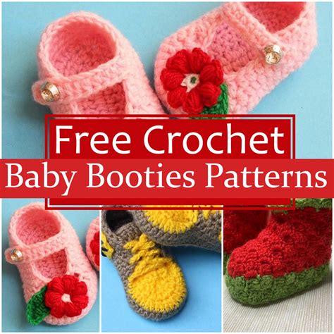 5 Adorable Crochet Baby Booties Patterns Yarns Patterns