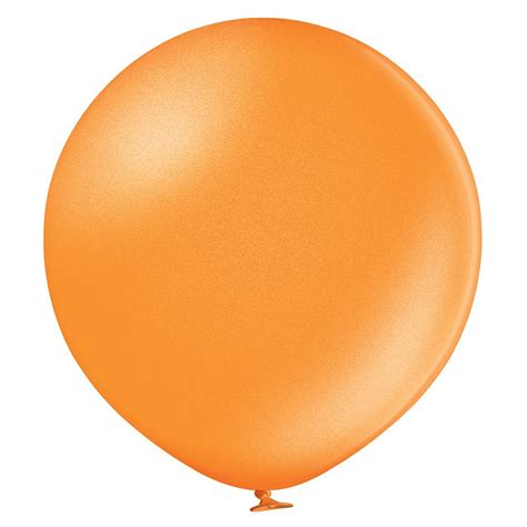 Riesenballon Orange Metallic Kugelrund Cm