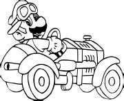 Coloriage Wario Mario Kart JeColorie