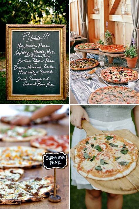 Build Your Own Pizza Bar Station Unique Wedding Food Wedding Food Bars