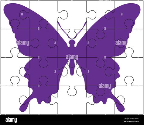 Vector De Rompecabezas De Mariposa Fotograf As E Im Genes De Alta