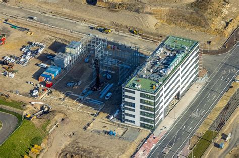 Luftbild Bochum Neubau eines Büro und Geschäftshauses der Zetcon