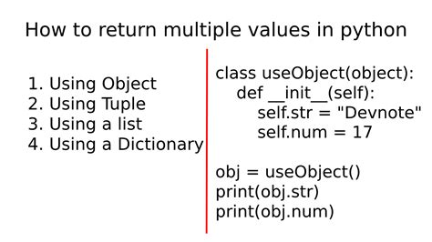 How To Return Multiple Values In Python Devnote