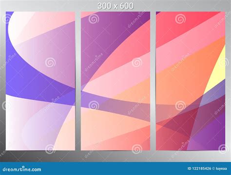 Set Of Three Banners Vector Illustration Stock Vector Illustration