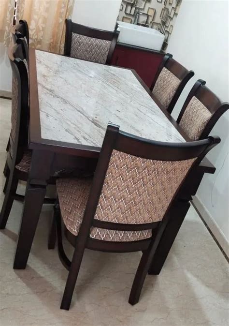 Rectangular Marble Top Dining Table 6 Seater At Rs 53500 Set In