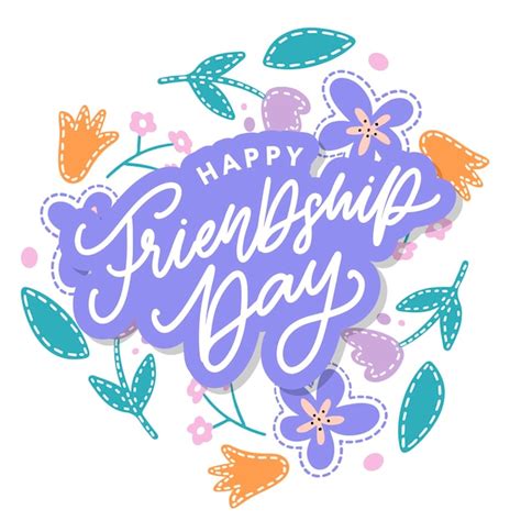 Premium Vector Happy Friendship Day Greeting Card