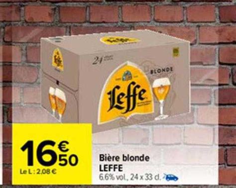 Promo Bi Re Blonde Leffe Chez Carrefour Icatalogue Fr