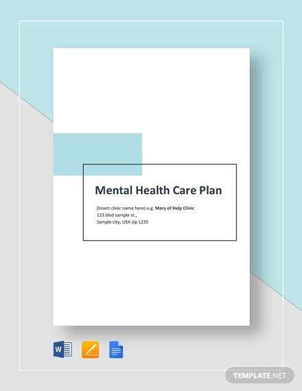 11 Mental Health Care Plan Templates Pdf Doc Free And Premium Templates