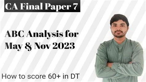 DT ABC Analysis CA Final For May Nov2023 How To Score Exemption In