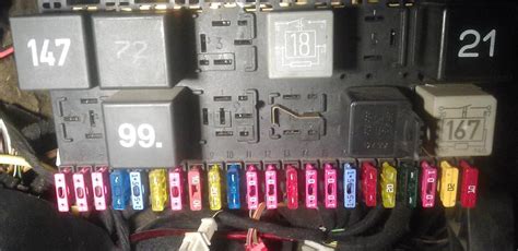 Fuse Box Diagram Volkswagen Golf 3g 1991 2001 Relay With Assignment And Location