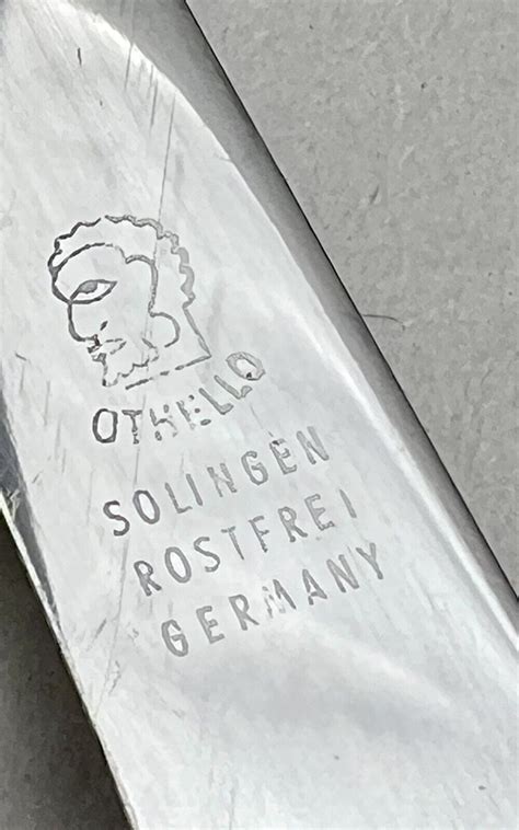 ANTON WINGEN JR SOLINGEN GERMANY ROSTFREI OTHELLO CARVING STAG KNIFE