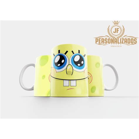 Caneca Personalizada Bob Esponja Porcelana Shopee Brasil