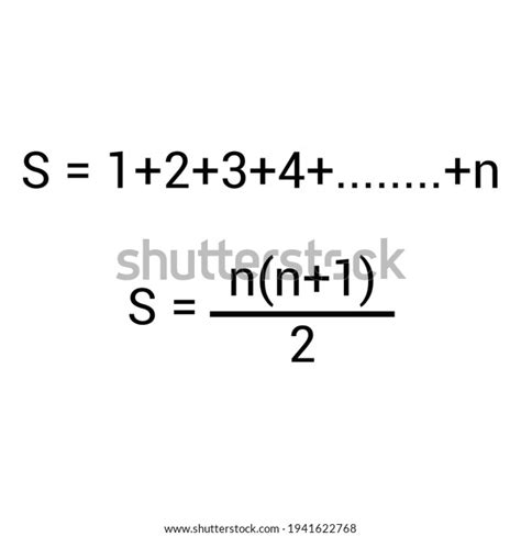 Sum Of First N Integers Formula Over Royalty Free Licensable Stock