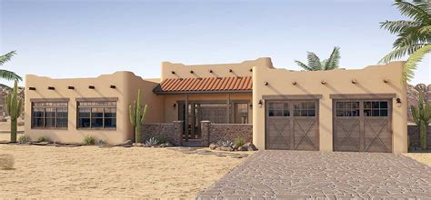 Adobe Style House Plan with ICF Walls - 6793MG | Architectural Designs ...