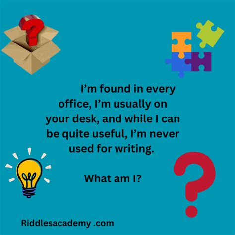 115 Best Workplace Riddles Office Fun Riddles Academy