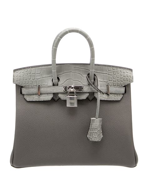 Hermès 2022 Matte Alligator Neige Faubourg Birkin 20 Neutrals Handle