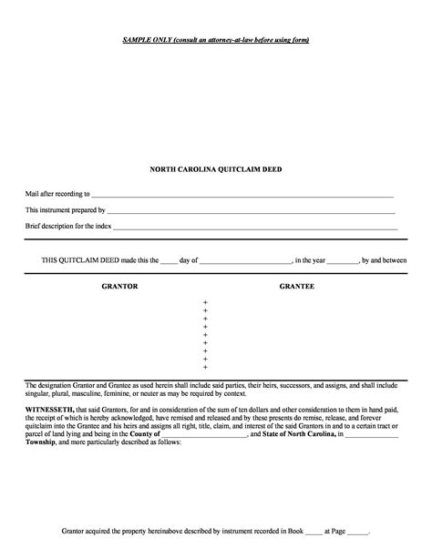 41 Free Quit Claim Deed Forms And Templates Templatelab