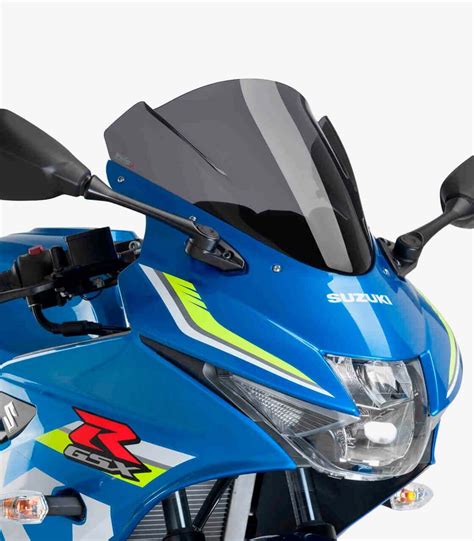 Suzuki GSX R125 2017 2019 Puig Racing Dark Smoked Windshield 9721F