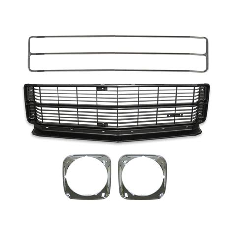 1971 Chevelle Grille Kit With Headlamp Bezels Malibu Black