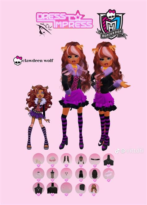 Dress To Impress Theme Monsterhigh Clawdeen Wolf