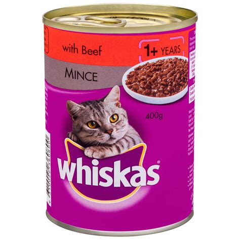 Whiskas 1 Years Beef Mince Cat Food 400g Big W