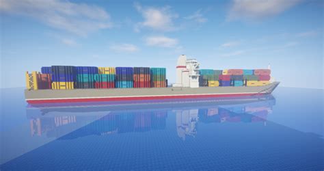 Fictional Container Ship Minecraft Map