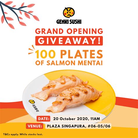 Genki Sushi Promotion: Free Salmon Mentai Sushi at New Plaza Singapura ...