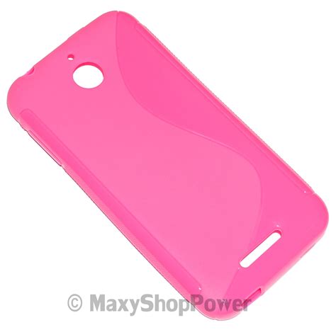 Ssyl Custodia Tpu Silicone Cover Case Per Htc Desire Pink