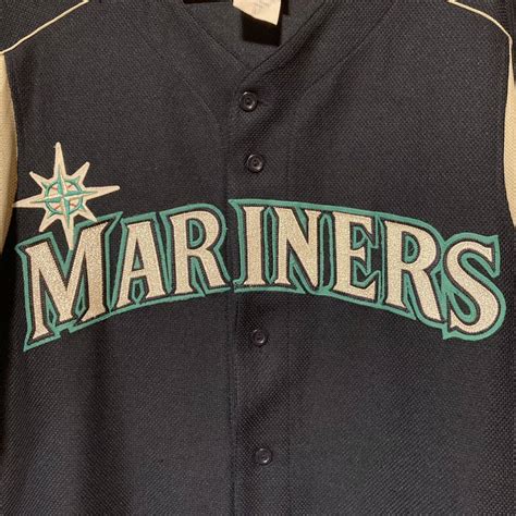 Majestic マジェスティック 野球 Mlb Seattle Mariners シアトル マリナーズ ユニフォーム Lサイズ Usa製 イチロー 菊池雄星メジャーリーグ｜売買された