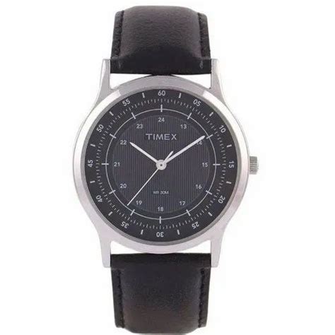 Round Formal Watches Black Timex Watches Warranty 12 Month Weight