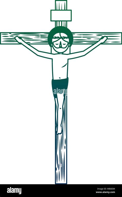 Christ On The Cross Stock Vector Images Alamy