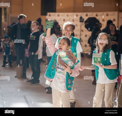 Girl Scouts Mark The Start Of National Girl Scout Cookie Weekend In