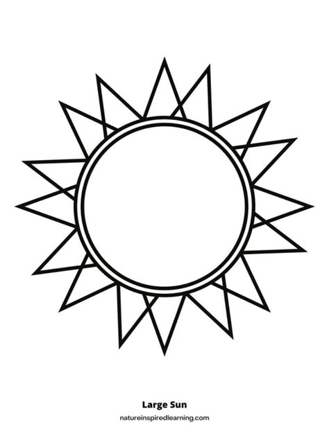 Printable Sun Coloring Pages