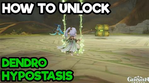 How To Unlock Boss Dendro Hypostasis Genshin Impact Youtube