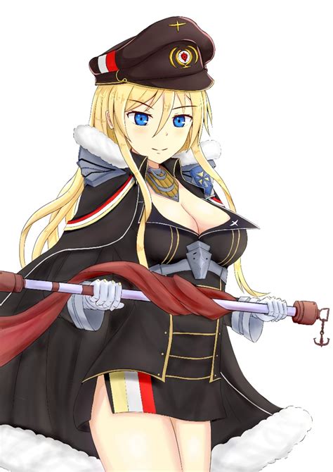 Anime Anime Girls Azur Lane Bismarck Azur Lane Long Hair Blonde Solo