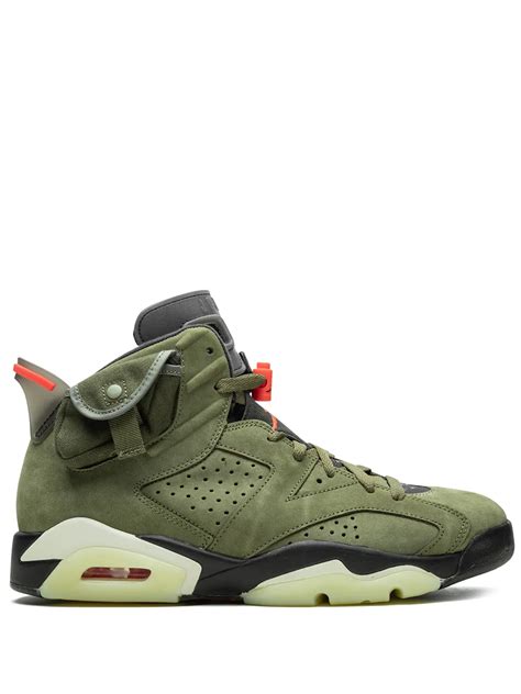 Jordan X Travis Scott Air Jordan 6 Retro Cactus Jack Sneakers Green