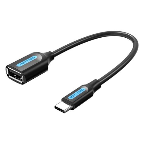 Vention Usb C Male To Usb A Female Otg Cable M Black Pvc Type