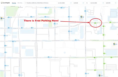 2024: Map of Free Parking in Pasadena, CA - SpotAngels