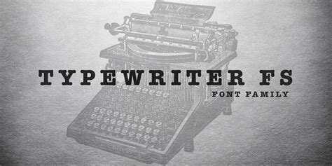 Typewriter Fs Font Fontspring