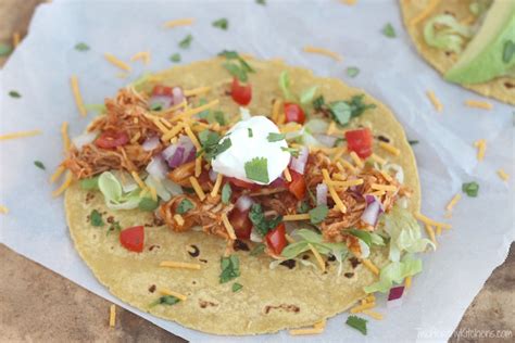 3 Ingredient Crock Pot Chicken Tacos