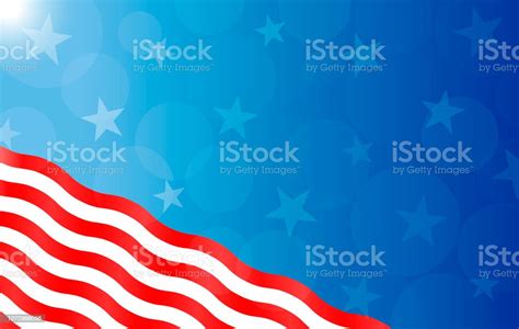 American Abstract Flag Holiday Banner Background Stock Illustration Download Image Now