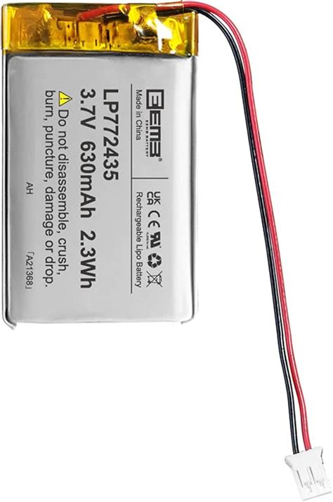 EEMB 3 7V 630mAh 772435 Batteria Lipo Batteria Agli Ioni Di Litio