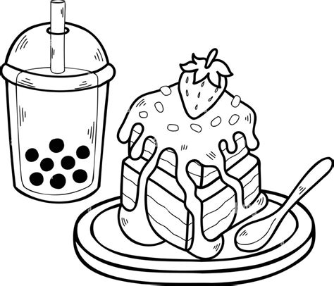 Discover Adorable And Free Cute Boba Tea Coloring Pages