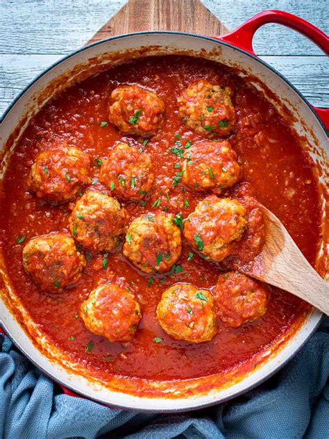 Homemade Italian Meatballs And Sauce