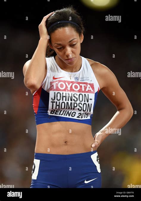 Great Britain S Katarina Johnson Thompson Looks Dejected During Day Two