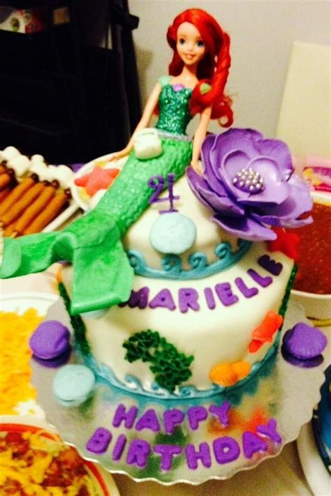 Arielle Mermaid Cake Decorated Cake By Cakesdecor