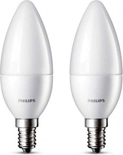 Philips LED Kaars E14 3W 25W 2 Stuks Bol