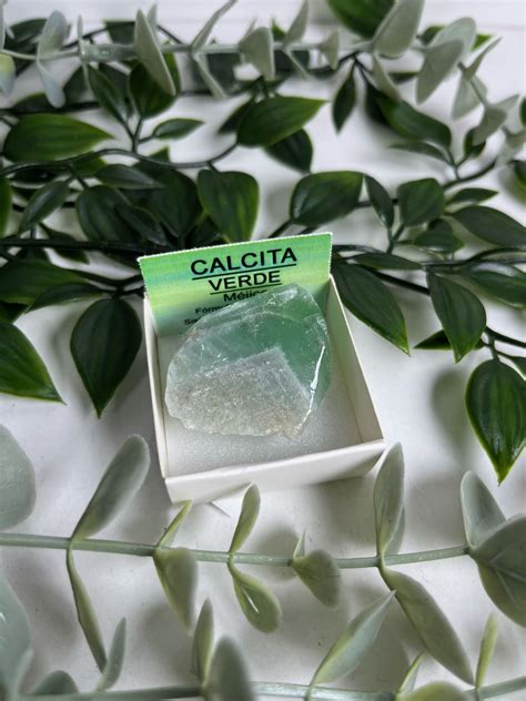 Piedra natural de calcita verde Hechizos Leida cosmética natural