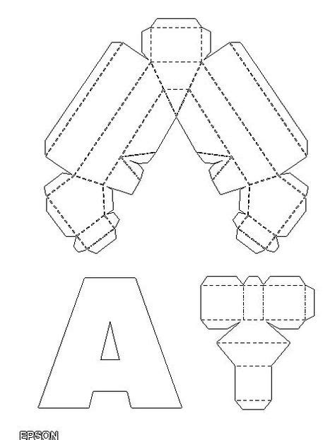 Free 3d Alphabet Templates Printable Templates