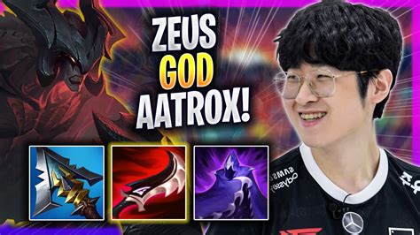 ZEUS IS A GOD WITH AATROX T1 Zeus Plays Aatrox MID Vs Rumble